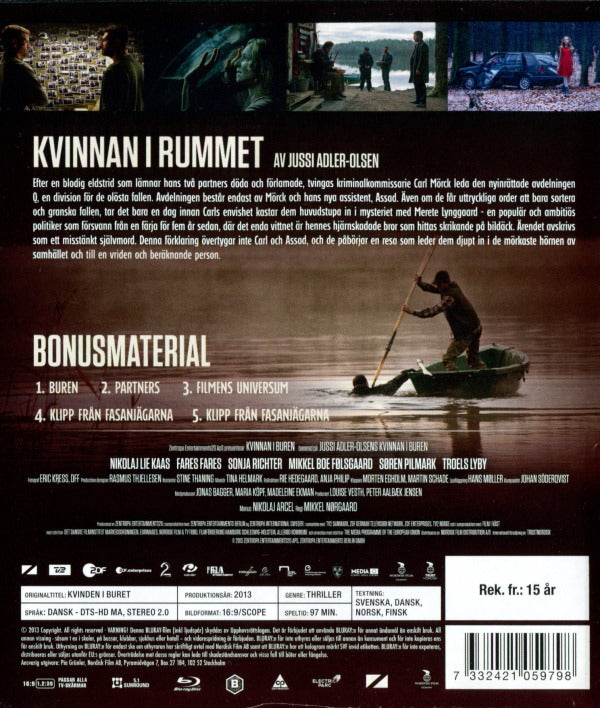 Bluray - Kvinnan i rummet (Fares Fares) back cover
