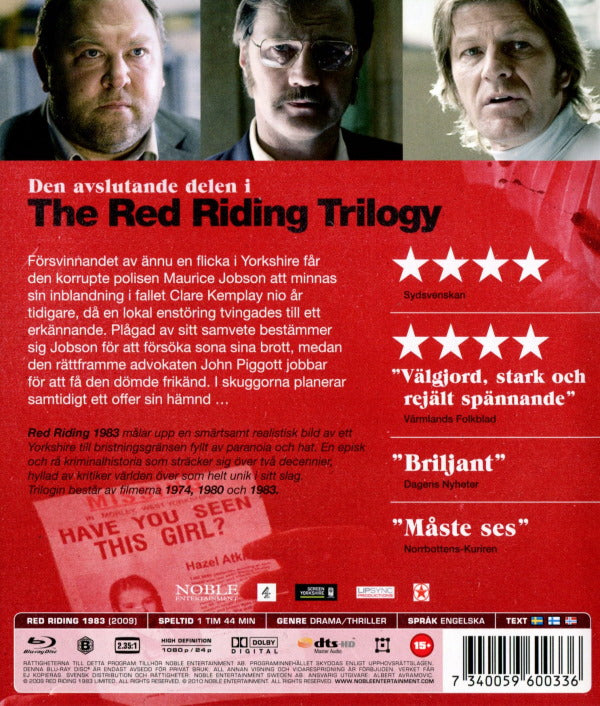 Bluray - Red Riding 1983 back cover