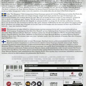 Bluray - Hateful Eight back cover