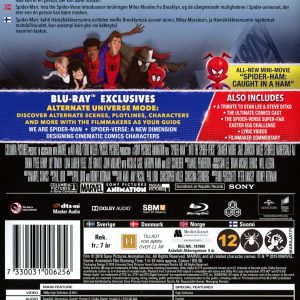 Bluray - Spider-Man: Into the Spider-Verse back cover