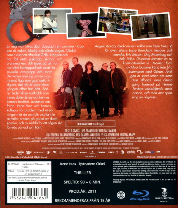 Bluray - Irene Huss # 10 : Tystnadens cirkel back cover