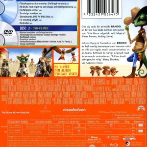 Bluray - Rango (Johnny Depp) back cover