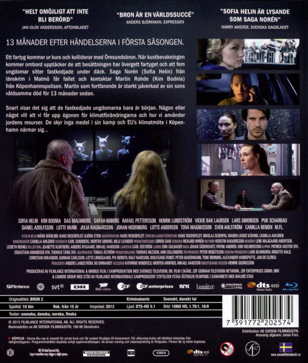 Bluray - Bron - Säsong 2 back cover