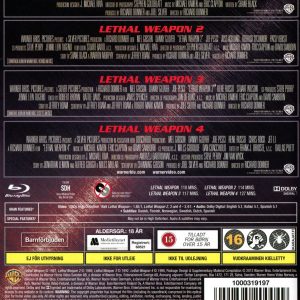 Bluray - Lethal Weapon 1-4 Collection (4-disc) back cover
