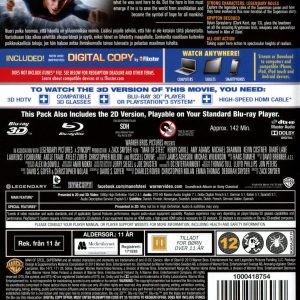 Bluray - Man of Steel (3D) back cover