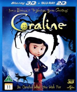 Bluray - Coraline (3D) front cover