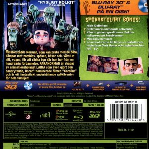Bluray - ParaNorman (3D) back cover
