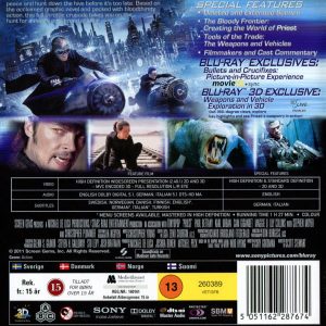 Bluray - Priest (2011) (3D) back cover