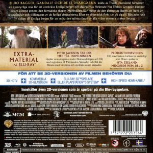 Bluray - Hobbit: Smaugs Ödemark (4-disc) (3D) back cover