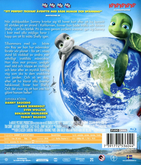 Bluray - Sammys Äventyr: Den hemliga vägen (3D) back cover
