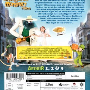 Bluray - Skönheten och Monstret i Paris (3D) back cover