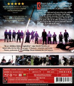 Bluray - 13 Assassins (Takashi Miike) back cover