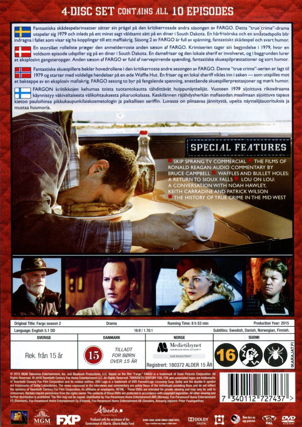 DVD - Fargo: Säsong 2 back cover