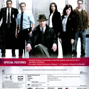 DVD - Blacklist - Säsong 1 back cover