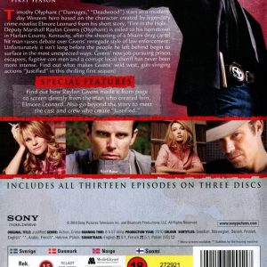 DVD - Justified - Säsong 1 back cover