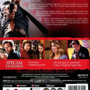 DVD - Justified - Säsong 2 back cover