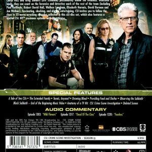 DVD - CSI: Crime Scene Investigation - Säsong 13 back cover