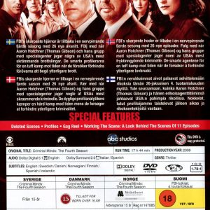 DVD - Criminal Minds : Säsong 4 back cover