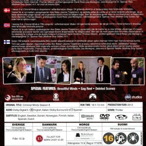 DVD - Criminal Minds : Säsong 8 back cover