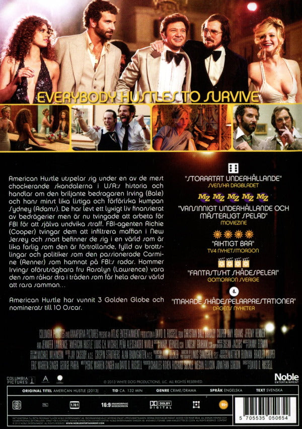 DVD - American Hustle back cover