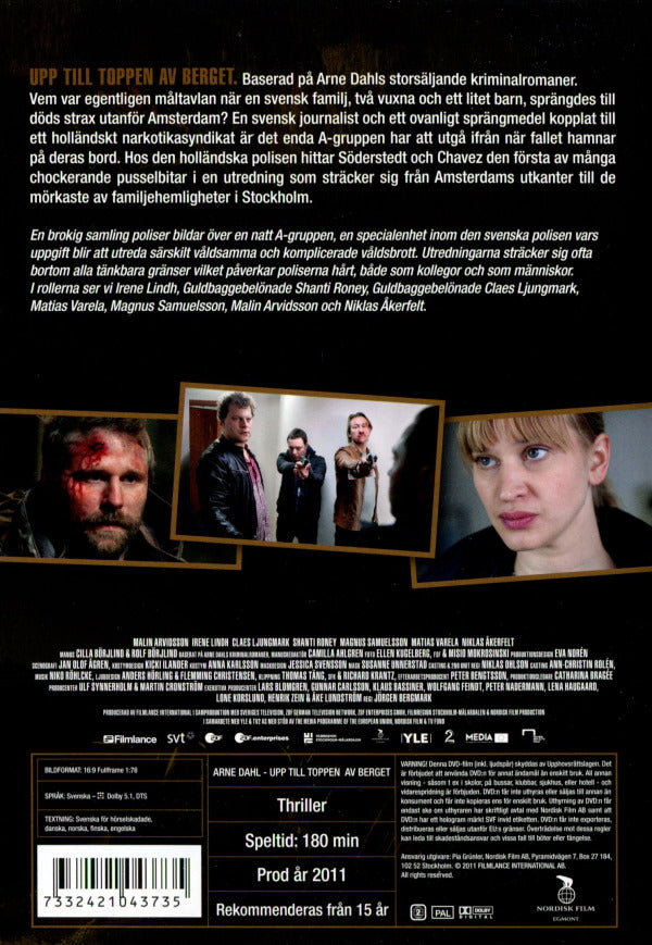 DVD - Arne Dahl: Upp till toppen av berget back cover