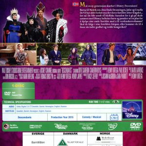 DVD - Descendants (Disney) back cover