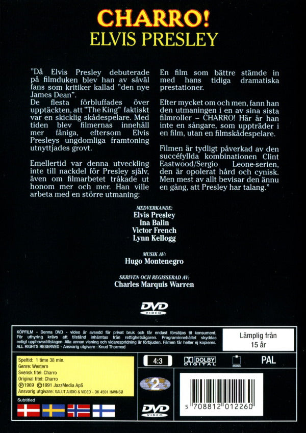 DVD - Charro! (Elvis Presley) (1969) back cover