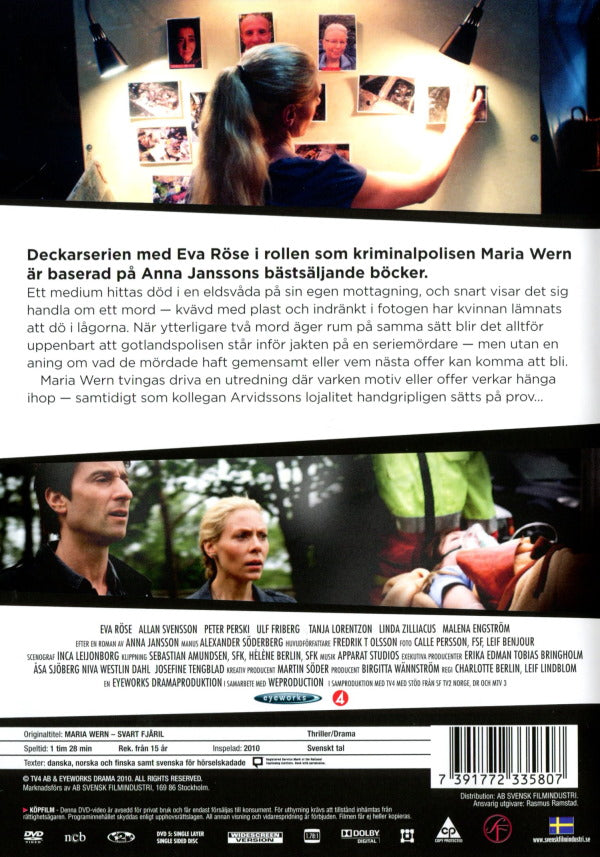 DVD - Maria Wern # 05 - Svart fjäril back cover