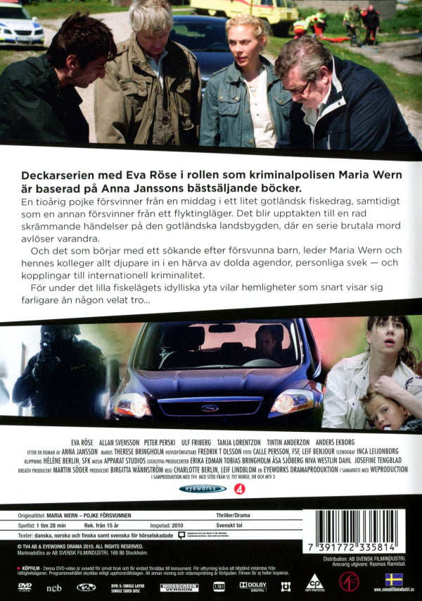 DVD - Maria Wern # 06 - Pojke försvunnen back cover