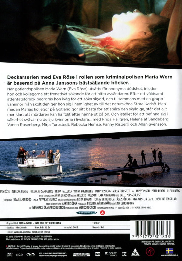 DVD - Maria Wern # 07 - Inte ens det förflutna back cover