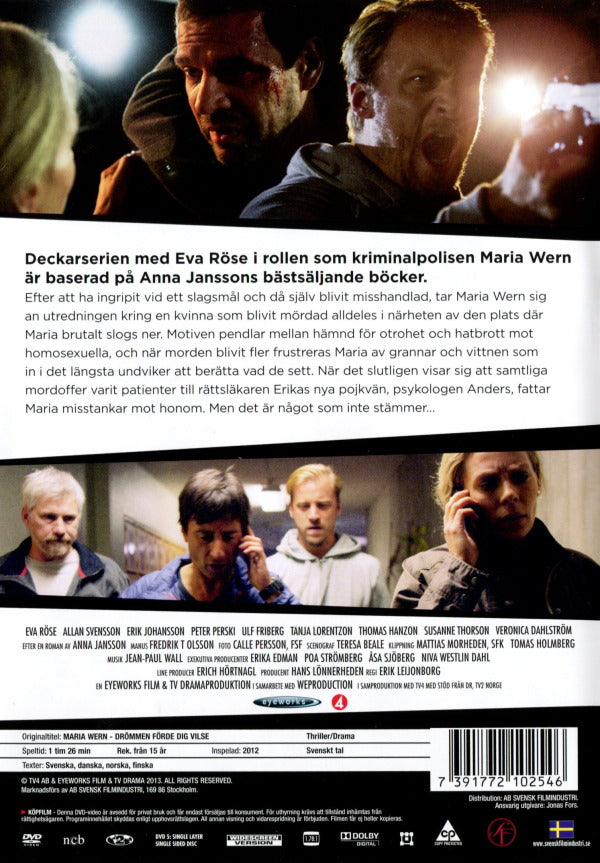 DVD - Maria Wern # 8 - Drömmen förde dig vilse back cover