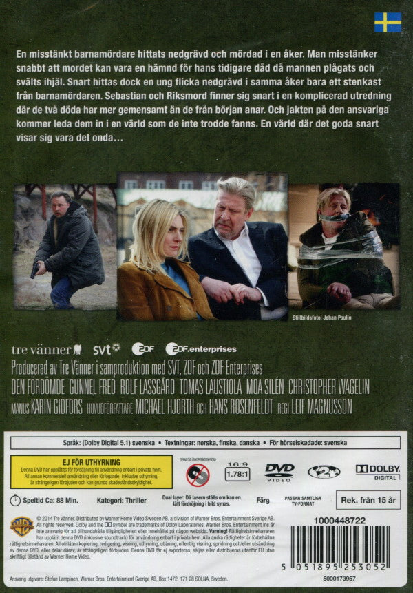 DVD - Den Fördömde: Fjärde kriminalfallet baksida