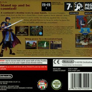 Nintendo DS - Fire Emblem: Shadow Dragon back cover