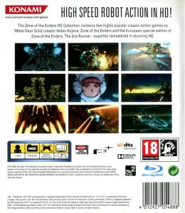 Playstation 3 - Zone of the Enders HD Collection back cover
