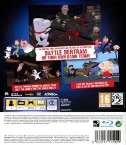 Playstation 3 - Family Guy: Back to the Multiverse back cover