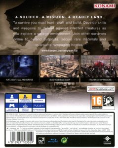Playstation 4 - Metal Gear Survive back cover