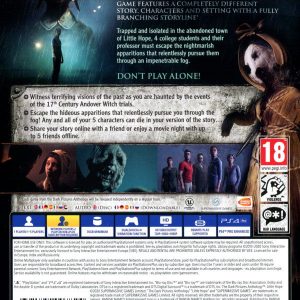 Playstation 4 - Dark Pictures Anthology: Little Hope back cover