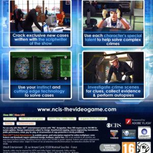 XBOX 360 - NCIS: The Game back cover