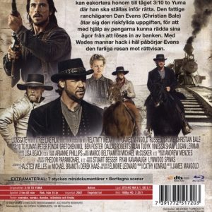 Bluray - 3:10 to Yuma back cover