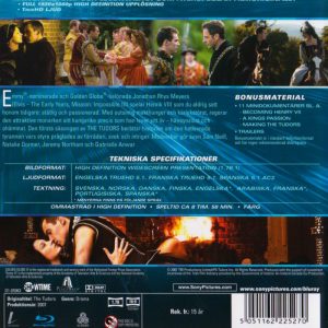 Bluray - Tudors : Säsong 1 (3 Disc) (Sam Neill, Jonathan Rhys Meyers mfl) back cover