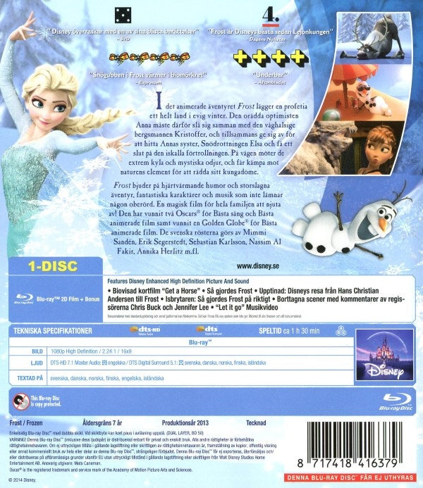 Bluray - Disney Klassiker # 52 - Frost back cover