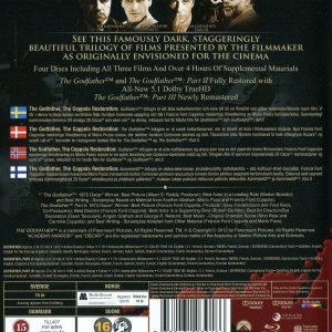 Bluray - Godfather: The Coppola Restoration back cover
