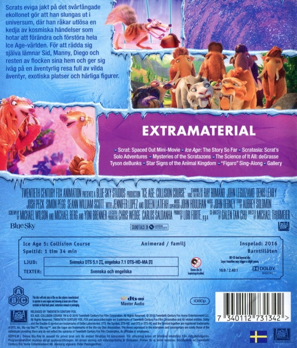 Bluray - Ice Age 5: Scratattack back cover