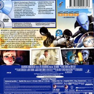 Bluray - Megamind back cover