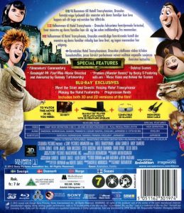 Bluray - Hotell Transylvanien (3D) back cover