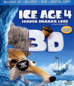 Bluray - Ice Age 4: Jorden Skakar Loss (3D) front cover