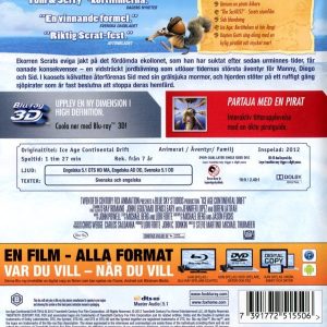 Bluray - Ice Age 4: Jorden Skakar Loss (3D) back cover