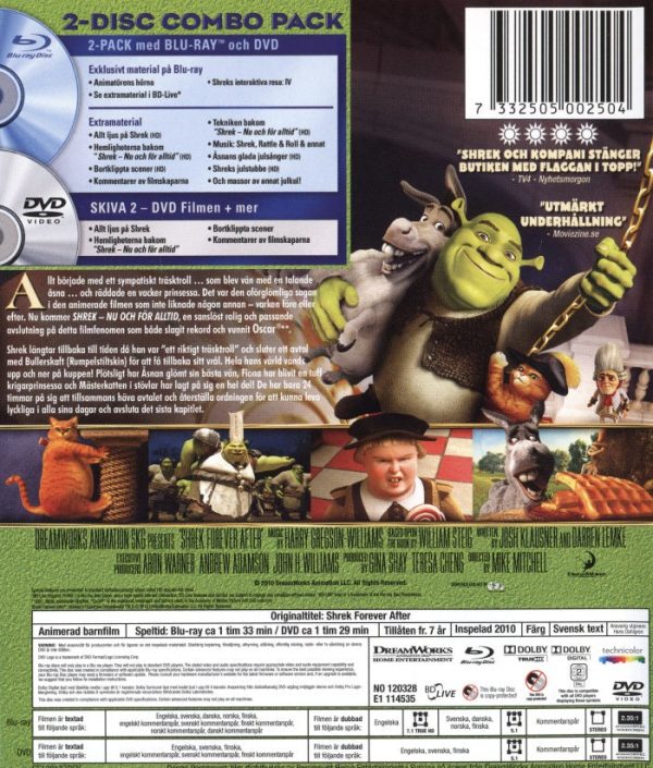 Bluray - Shrek : Nu Och För Alltid (Blu-ray + DVD)