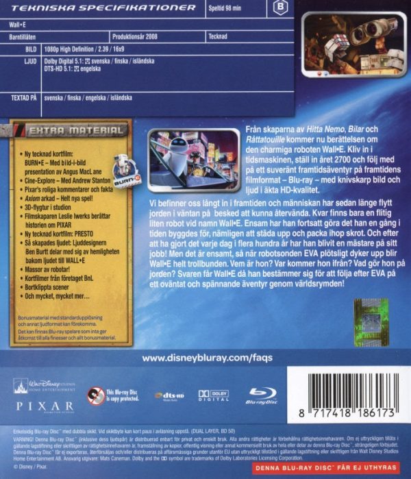 Bluray - Disney Pixar : Wall-E (2-Disc)