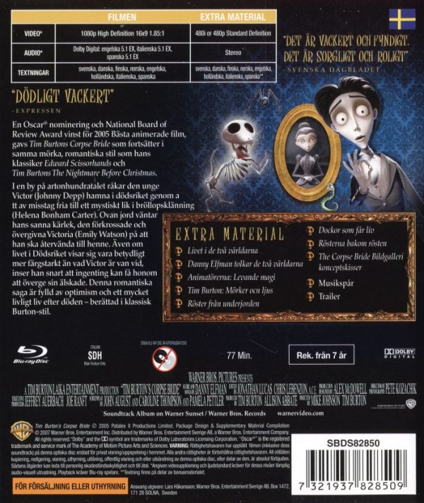 Bluray - Corpse Bride (Tim Burton)